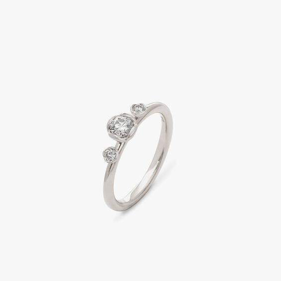 Marguerite 18ct White Gold Three Stone 0.25ct Engagement Ring